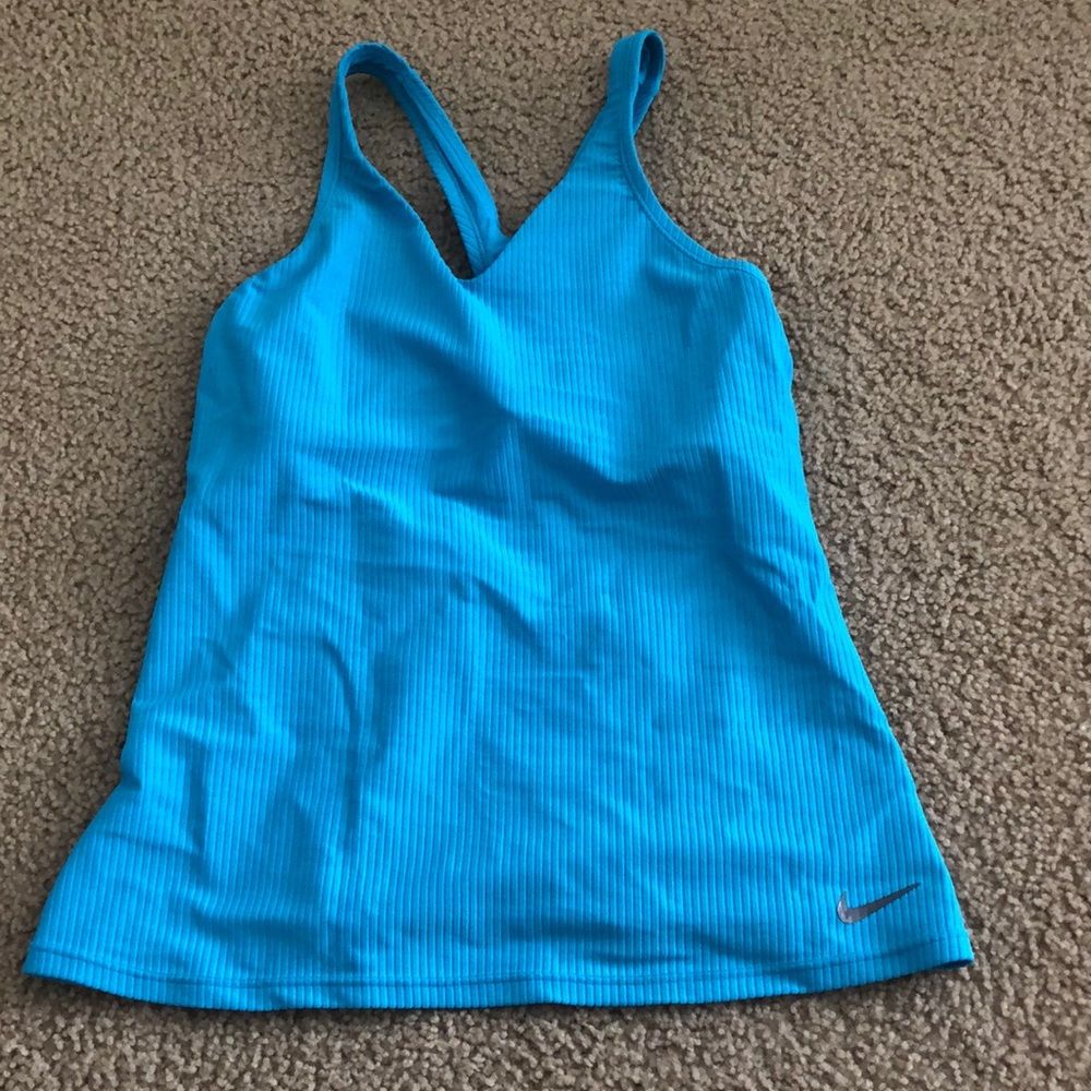 Blue Nike tank top